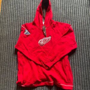 Detroit Red Wings NHL Pullover Hoodie Sweatshirt Red Mens Size L